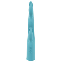 Vibro Fabulous 18 cm turquoise - vibromasseur 3 moteurs | Nedgy