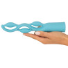 Vibro Fabulous 18 cm turquoise - vibromasseur 3 moteurs | Nedgy