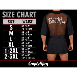 Body Lofnis noir S/M - body masculin tulle transparent | Nedgy