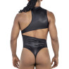 Body Erzul noir L/XL - body masculin boutons-pressions | Nedgy