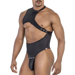 Body Erzul noir L/XL - body masculin boutons-pressions | Nedgy