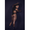 Body Erzul noir L/XL - body masculin boutons-pressions | Nedgy