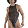 Body dentelle Vespasio noir - body masculin dentelle S/M | Nedgy