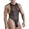 Body dentelle Vespasio noir - body masculin dentelle S/M | Nedgy