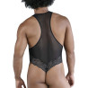 Body dentelle Vespasio noir - body masculin dentelle L/XL | Nedgy