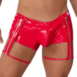 Boxer porte-jarretelles Lakshmi rouge L/XL - Candyman | Nedgy