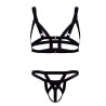 Ensemble bra et string Anderos noir S/M - 2 pièces | Nedgy