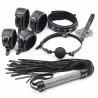 Kit SM Diamo 5 pièces noir - fourrure et strass | Nedgy