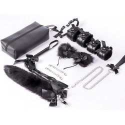 Kit SM Bow Suit 7 pièces noir - noeuds | Nedgy