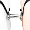 Double cage de chasteté Steelock 15 cm métal | Nedgy