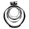 Double cage de chasteté Steelock 15 cm métal | Nedgy
