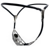 Cage de chasteté Halfy 10 cm - harnais métal | Nedgy