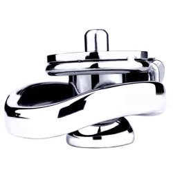 Mini cage de chasteté Dickon 2 cm métal chromé | Nedgy