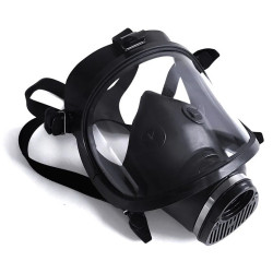 Masque à gaz Firebreath noir caoutchouc | Nedgy