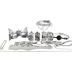 Kit BDSM Snakeyes 8 pièces argent serpent | Nedgy