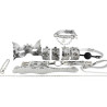 Kit BDSM Snakeyes 8 pièces argent serpent | Nedgy