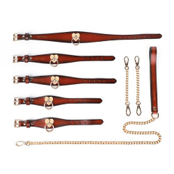 Kit SM Hortt 3 pièces marron coeur doré | Nedgy