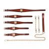 Kit SM Hortt 3 pièces marron coeur doré | Nedgy
