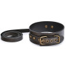 Collier-laisse cuir vieilli Vintagy marron | Nedgy