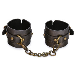 Menottes cuir vieilli Vintagy poignets | Nedgy