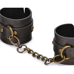 Menottes cuir vieilli Vintagy poignets | Nedgy