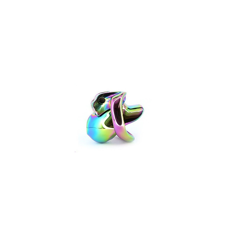 Cage chasteté Rainbow métal colorée 5,5 cm | Nedgy