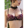 Ensemble Florissa 4 pièces noir-rose S| Nedgy
