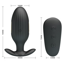 Plug vibrant électrostim Kelly Royal Pleasure | Nedgy