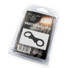 Menottes métal Mister B Cuff Hinged noires | Nedgy