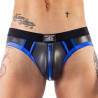 Jockstrap néoprène Mister B Jock Brief noir-bleu XS | Nedgy