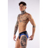 Jockstrap néoprène Mister B Jock Brief noir-bleu XS | Nedgy