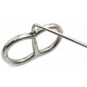 Menottes acier inoxydable Eight 50 mm | Nedgy