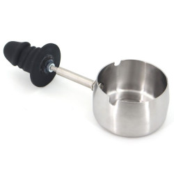 Cendrier humain Humiliclop inox avec bâillon | Nedgy