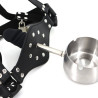 Cendrier humain Humiliclop inox avec bâillon | Nedgy