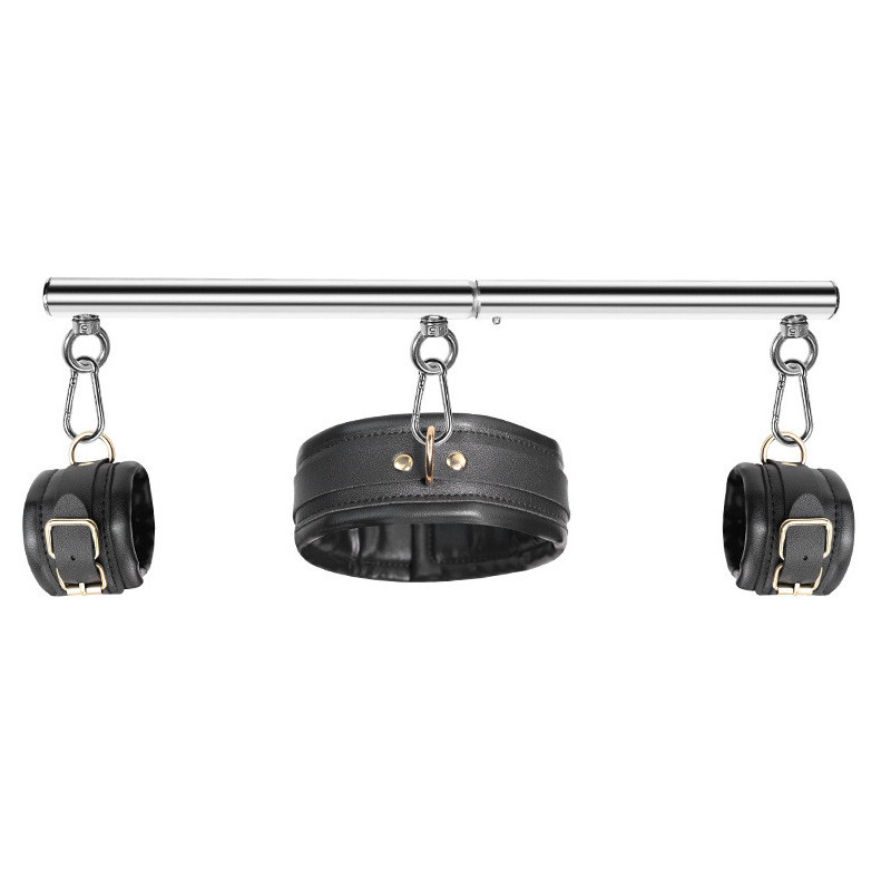 Kit bondage barre collier menottes Simply Dom | Nedgy