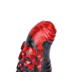 Gode tentacule Gakarix 20 cm noir et rouge | Nedgy