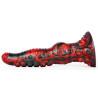 Gode tentacule Gakarix 20 cm noir et rouge | Nedgy