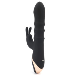 Vibro rabbit Thrusties noir va-et-vient | Nedgy