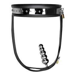 Ceinture de chasteté de luxe ajustable avec vagina plug amovible