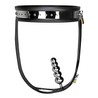 Ceinture de chasteté de luxe ajustable avec vagina plug amovible