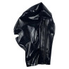 Cagoule latex noire Rubhood bouche libre S | Nedgy