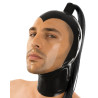 Cagoule latex Blacktail transparente queue de cheval L | Nedgy