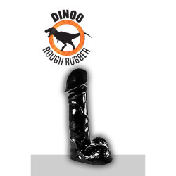 Gode XL Dinoo Raptor 18 x 8 cm noir | Nedgy