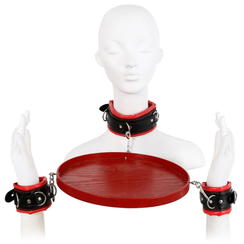 Servant Kit plateau menottes collier BDSM | Nedgy