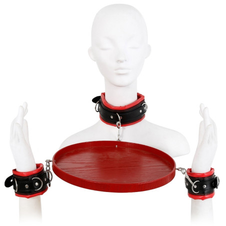 Servant Kit plateau menottes collier BDSM | Nedgy