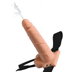 Gode ceinture giclant 17 cm réaliste | Nedgy