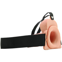 Gode ceinture giclant 17 cm réaliste | Nedgy