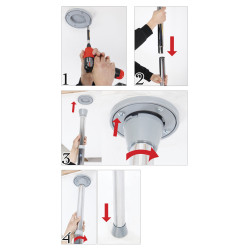 Barre Pole Dance ajustable 2,2 à 2,84 m | Nedgy