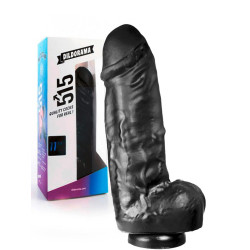 Gode épais 8 cm Dildorama noir 22 cm | Nedgy