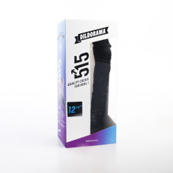 Gode long fin noir Dildorama 24 cm | Nedgy